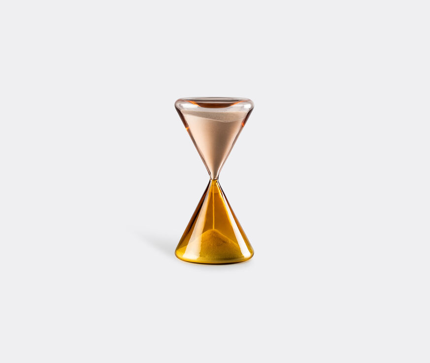 Venini 'Clessidra' hourglass, L, amber and pink  VENI20CLE891YEL