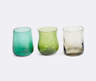 Bitossi Home Assorted Tumblers, set of six, blue and green MULTICOLOUR BIHO22SET700MUL