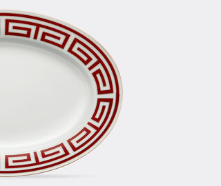 Ginori 1735 'Labirinto' oval platter, red RED RIGI20LAB270RED