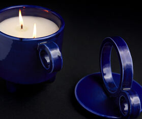 C&#39;era Fragrance &#39;Salsedine Cup&#39; candle, blue BLUE CERA24SAL062BLU