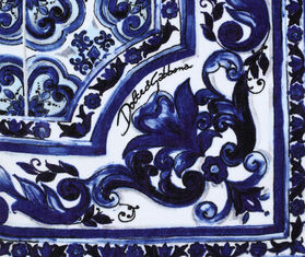 Dolce&amp;Gabbana Casa 'Blu Mediterraneo' beach towel MULTICOLOUR DGCA23BEA447MUL
