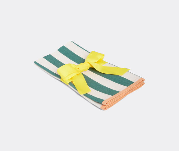 La DoubleJ 'Riviera' large napkin, set of two, green GREEN LADJ25LAR991MUL