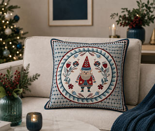 VESTA 'Gnome' cushion, multicolor MULTICOLOUR VEST26LAR832MUL