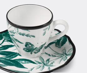 Gucci 'Herbarium' coffee cup with saucer, set of two, green MULTICOLOUR GUCC18HER605GRN