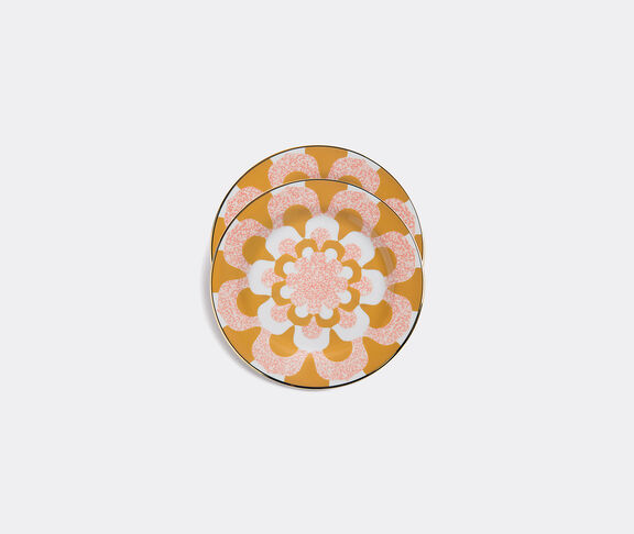 La DoubleJ 'Mosaico' dessert plates, set of two ORANGE LADJ19MOS817ORA