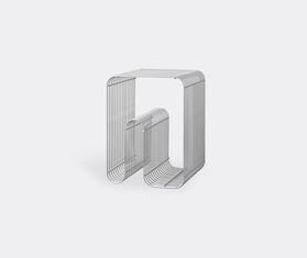 AYTM 'Curva' stool, silver SILVER AYTM21CUR382SIL