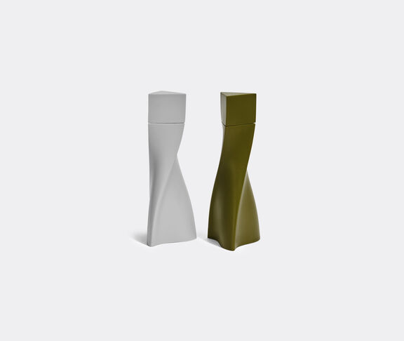 Zaha Hadid Design 'Duo' salt and pepper set, grey and green undefined ${masterID}