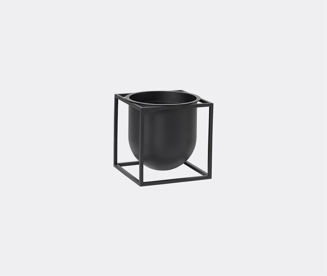 Audo Copenhagen 'Kubus Flowerpot 14', black BLACK BYLA22KUB912BLK