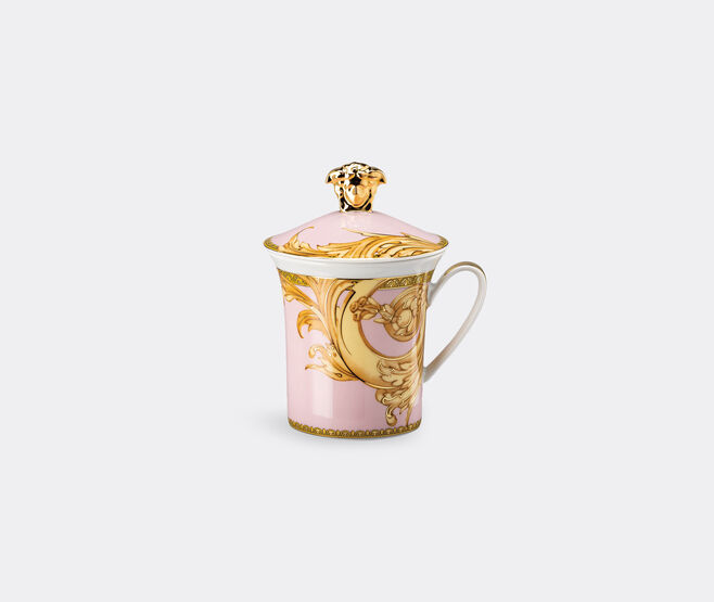Rosenthal 'Les reves Byzantins' mug with lid PINK ROSE23MUG862PIN