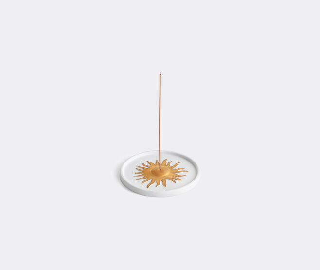 L'Objet 'Soleil' incense burner, white and gold MULTICOLOUR LOBJ24SOL877WHI