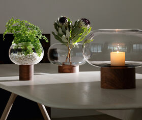 LSA International &#39;Oblate&#39; vase, medium TRANSPARENT LSAI21OBL646TRA