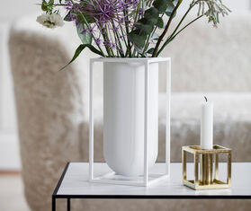 Audo Copenhagen &#39;Kubus 1&#39; candleholder, gold plated GOLD BYLA22KUB655GOL