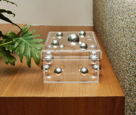 By Gabs &#39;Box Match&#39; sculpture, silver SILVER GABS24BOX677SIL