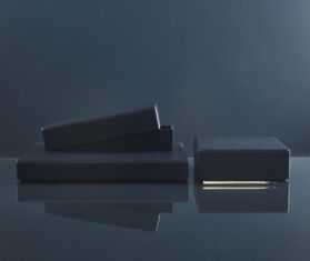 AYTM 'Theca' box, navy, large BLUE AYTM17THE951BLU