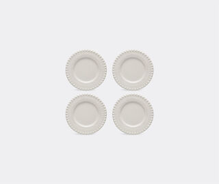 Bordallo Pinheiro &lsquo;Fantasia&rsquo; dessert plate, set of four, ivory IVORY BOPI23FAN680WHI