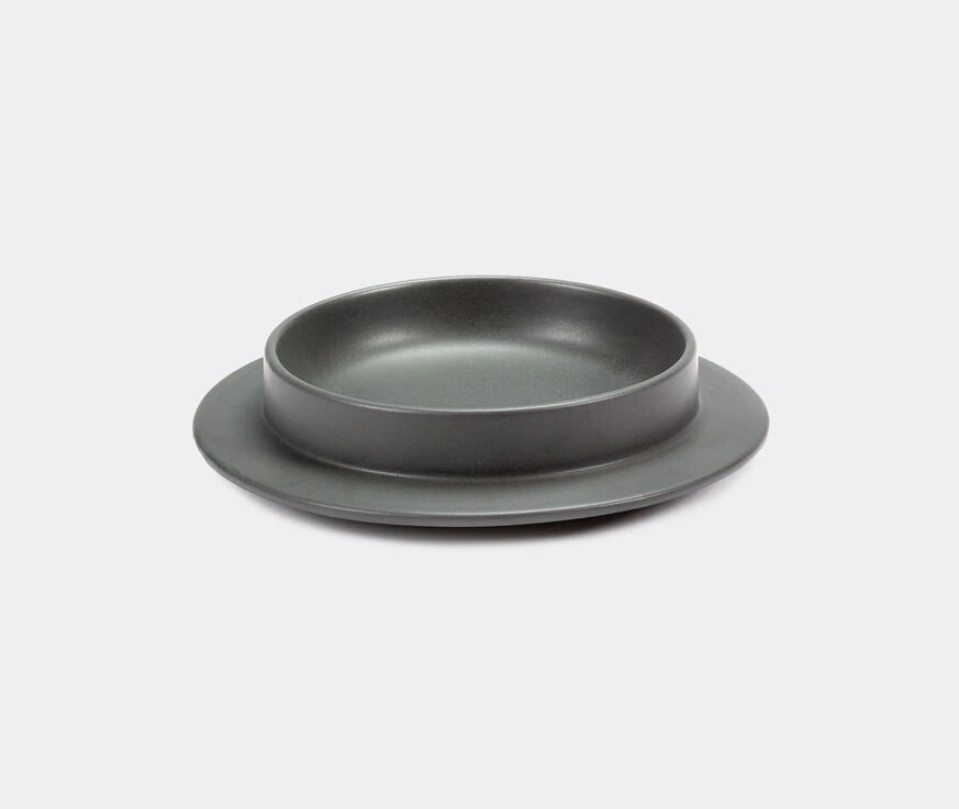 Valerie_objects 'Dishes to Dishes' plate, ashes ashes VAOB20DIS508GRY