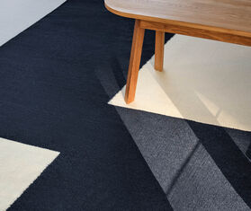Hay 'Flat Works' rug, blue MULTICOLOUR HAY122ETH270BLU