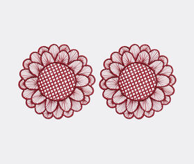 THEMIS Z &#39;Symi&#39; placemat, set of two, burgundy BURGUNDY THEM24SYM405RED