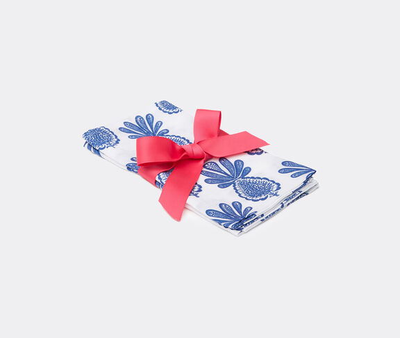 La DoubleJ 'Pineapple Blu' napkin, set of two BLUE LADJ22LAR686BLU