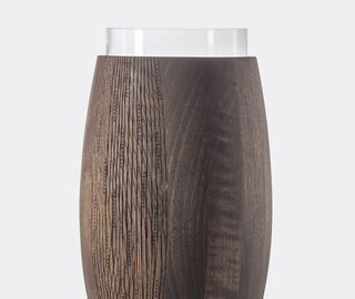 Zanat 'Vaza' vase, walnut oil and oak oil BROWN ZANA26VAZ688BRW