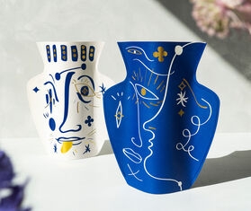 Octaevo 'Vasage' paper vase, blue MULTICOLOUR OCTA20PAP908BLU