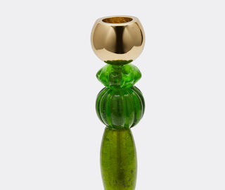 POLSPOTTEN 'Beads' candle holder, small, dark green GREEN POLS25CAN515GRN