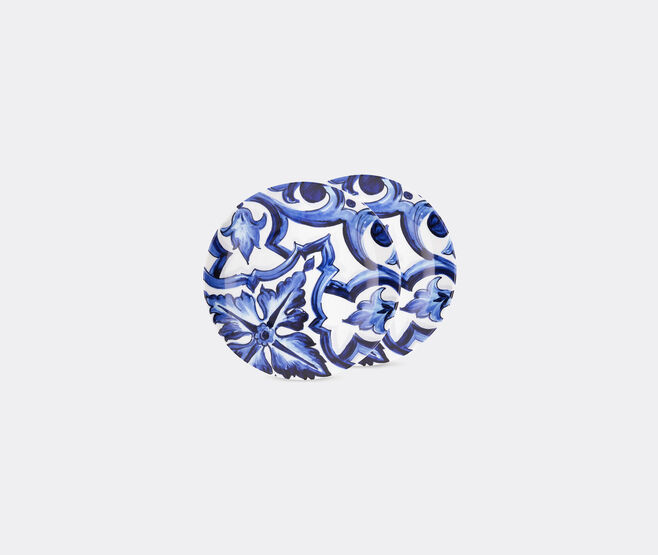Dolce&Gabbana Casa 'Blu Mediterraneo' dessert plate, set of two BLUE DGCA22SET432MUL