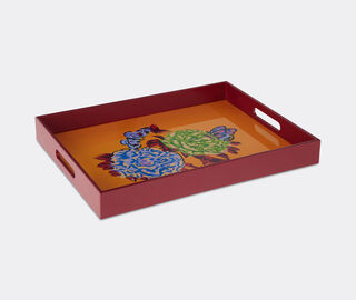 Lisa Corti 'Queen Flower' tray, gold MULTICOLOUR LICO26REC045GOL