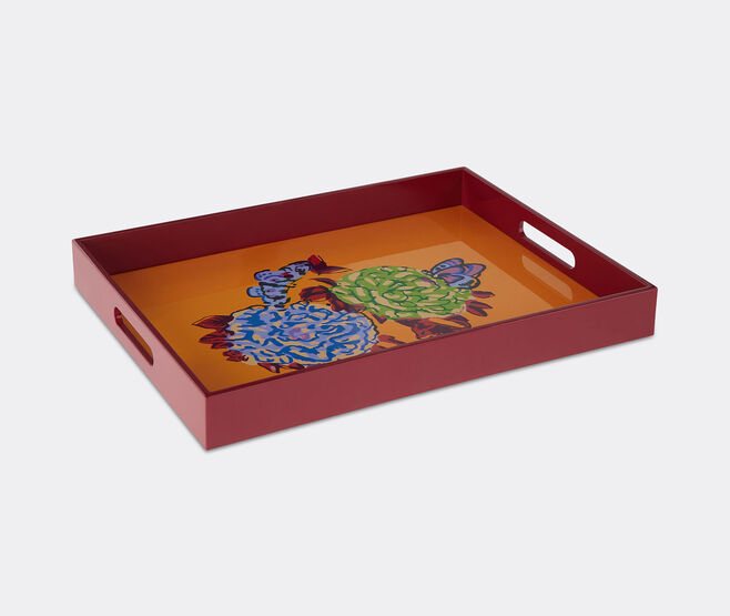 Lisa Corti 'Queen Flower' tray, gold MULTICOLOUR LICO26REC045GOL