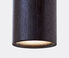 Case Furniture 'Solid Pendant' light, cylinder, black oak Black CAFU20SOL228BLK