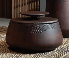 Zanat &#39;Hide &amp; Seek&#39; container and coffee table, small, brown MULTICOLOUR ZANA20HID029BRW