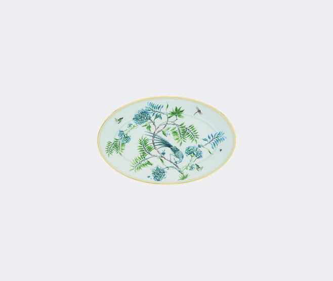 Aquazzura Casa 'Secret Garden' oval platter GREEN AQUA23SEC230GRN