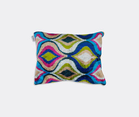 Les-Ottomans Silk velvet cushion, multicolor MULTICOLOUR OTTO22VEL004MUL