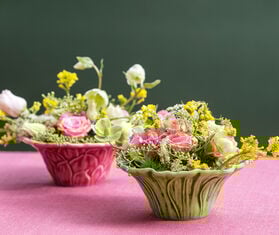 Bordallo Pinheiro 'Maria Flor' dessert bowl, set of four, orange MULTICOLOR BOPI26MAR910MUL