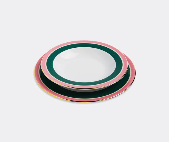 La DoubleJ 'Rainbow Verde' soup and dinner plate set