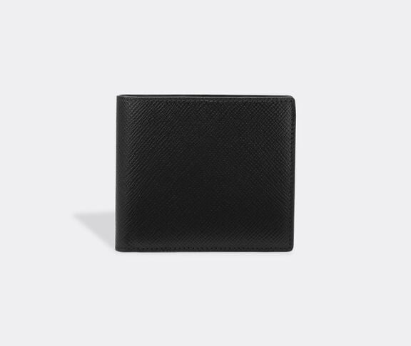 Smythson 'Panama' four card slot wallet with coin case BLACK ${masterID}