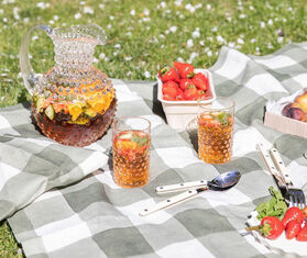 KLIMCHI &#39;Hobnail&#39; tumblers, set of six, clear TRANSPARENT KLIM23HOB944TRA