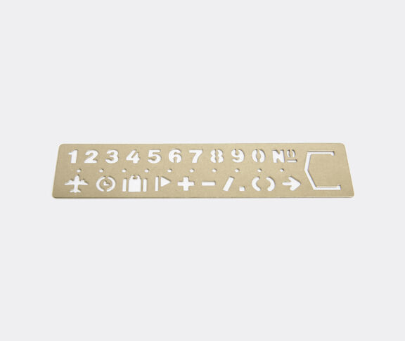 Midori Numbers stencil bookmark Bronze ${masterID}