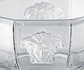 Rosenthal &#39;Medusa Lumiere&#39; dish, large TRANSPARENT ROSE22MED302TRA