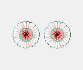 Aquazzura Casa &#39;Alegria&#39; dessert plate, set of two, coral MULTICOLOUR AQUA24ALE342RED