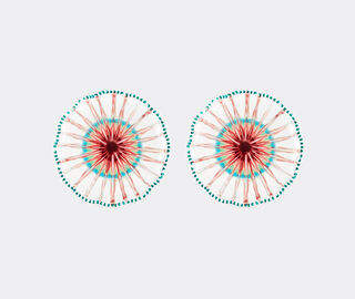 Aquazzura Casa 'Alegria' dessert plate, set of two, coral MULTICOLOUR AQUA24ALE342RED