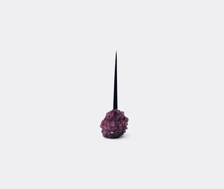 Mineral Series 'Crystal' candlestick holder, purple PURPLE MISE26CAN554PUR