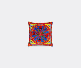 Dolce&amp;Gabbana Casa 'Carretto Siciliano' velvet cushion, medium MULTICOLOUR DGCA22VEL179MUL