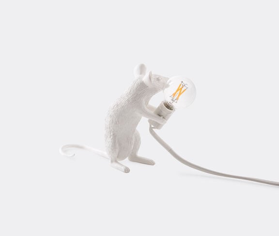 Seletti Mouse Lamp2-Us Resin Lamp H. Cm.12,5 - Sitting WHITE ${masterID} 2