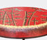 Les-Ottomans Folding stool, bamboo red multicolor OTTO23BAM735MUL