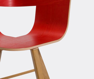 Col&eacute; 'Tria' chair, red ash wood MULTICOLOUR COIT20TRI252RED