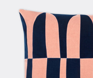 Christina Lundsteen 'Abigail' cushion, denim and pale rose MULTICOLOUR CHLU25ABI945MUL