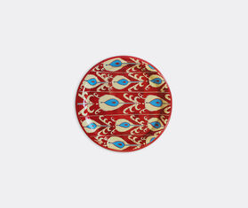 Les-Ottomans Hand painted iron tray, blue and red MULTICOLOUR OTTO22HAN059MUL