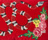 Gucci 'Kingsnake' velvet cushion Red GUCC18CUS872RED
