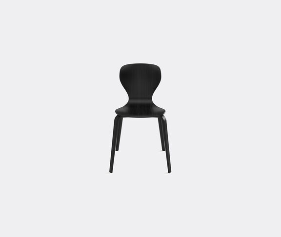 Viccarbe Ears Chair Black Ash Staineed Wood, Black Wooden Legs . undefined ${masterID} 2